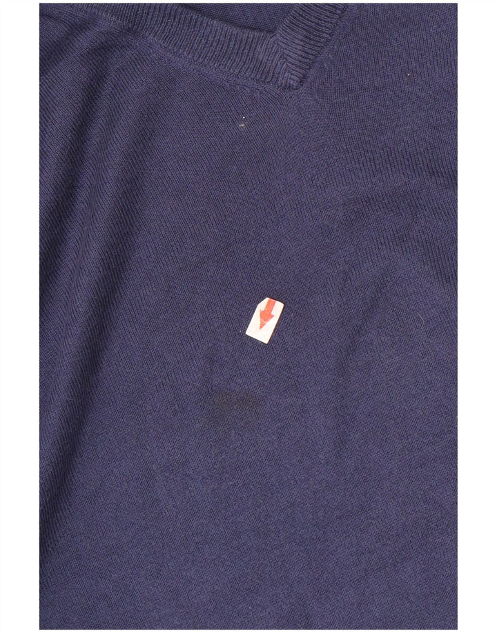 Gas Pull col V pour homme en coton bleu Taille L