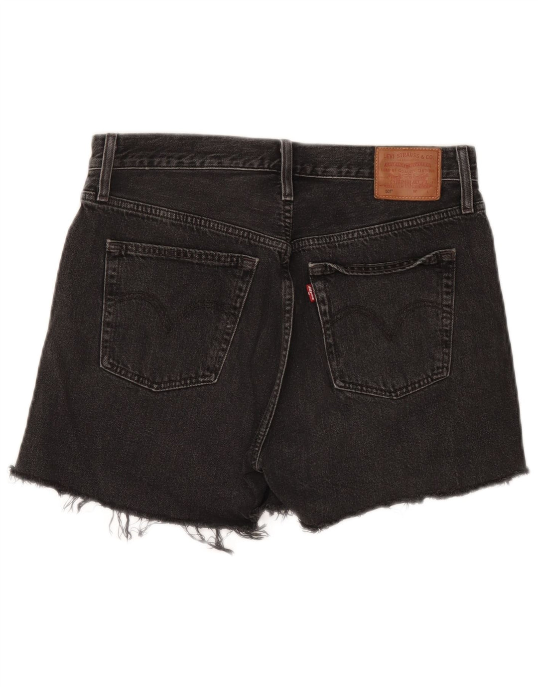 Levi's Short en Jean 501 Femme W28 Noir Moyen Coton