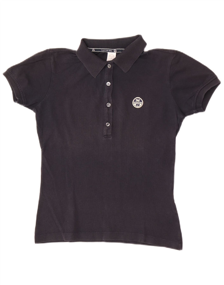 North Sails Polo Femme UK 12 Coton Noir Moyen