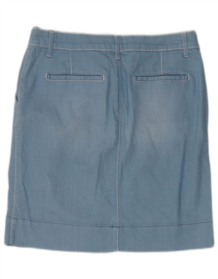 Zara Jupe en jean pour femme EU 42 Large W32 Bleu Coton