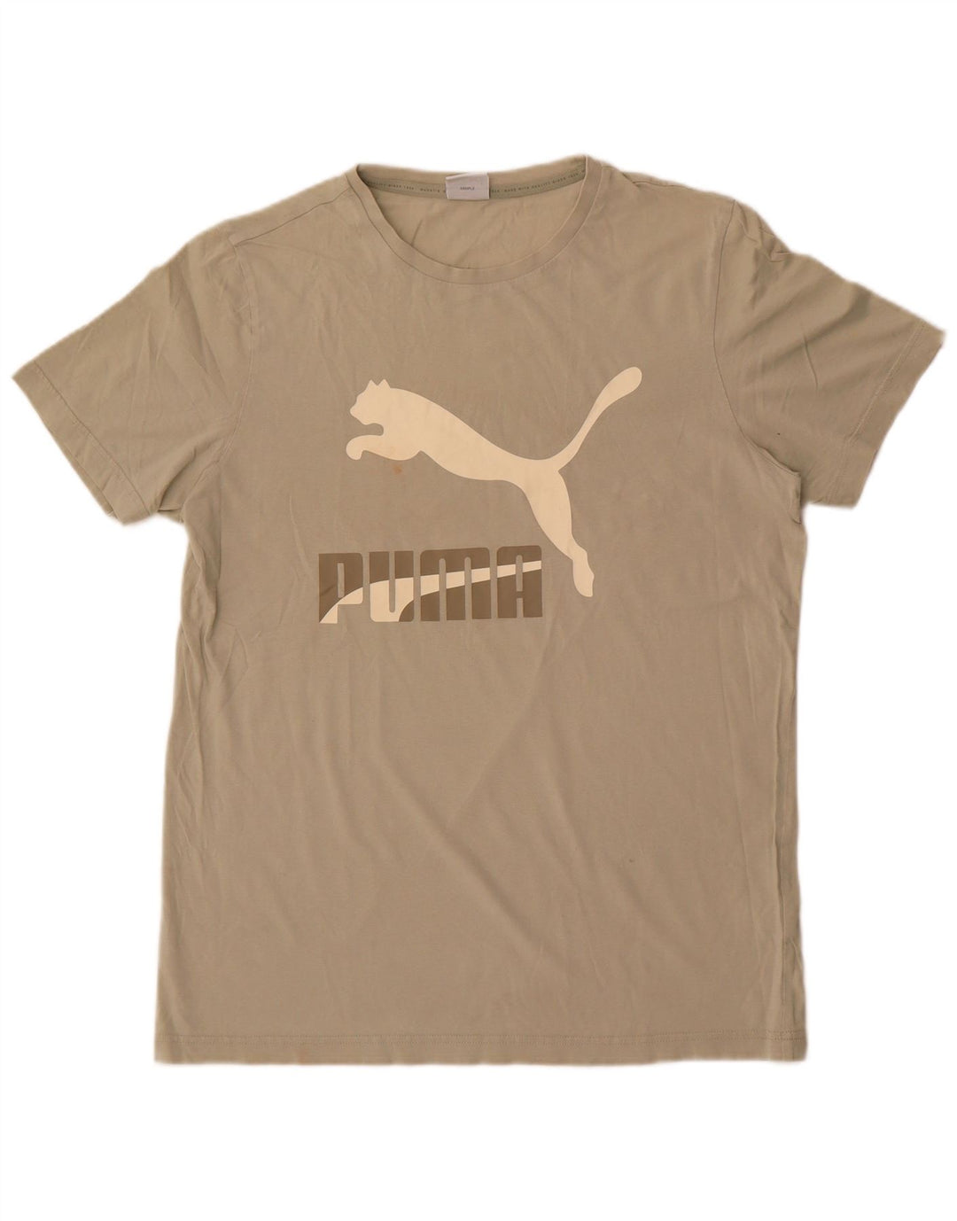 Puma T-Shirt Graphic Homme Gris Moyen Coton