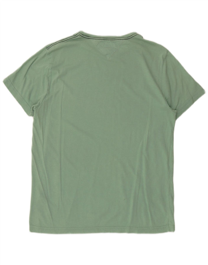 Tommy Hilfiger T-Shirt Graphique Homme Vert Moyen Coton