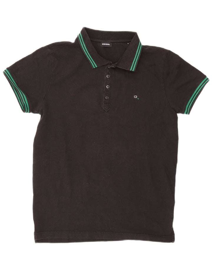 DIESEL Polo Homme Noir Moyen