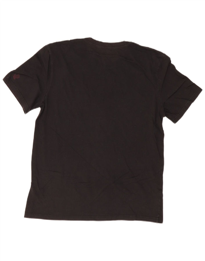 Kappa Womens Tezenis Graphic T-Shirt Top UK 14 Moyen Noir