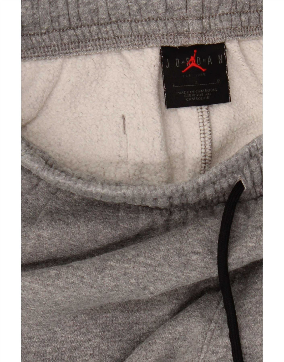 Jordan Pantalon de survêtement pour homme en coton gris Taille L