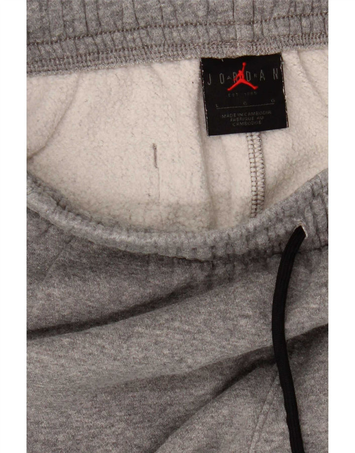 Jordan Pantalon de survêtement pour homme en coton gris Taille L