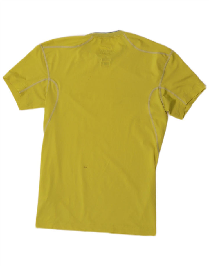 Nike Hommes Dri Fit T-Shirt Haut Large Jaune Polyester Sports