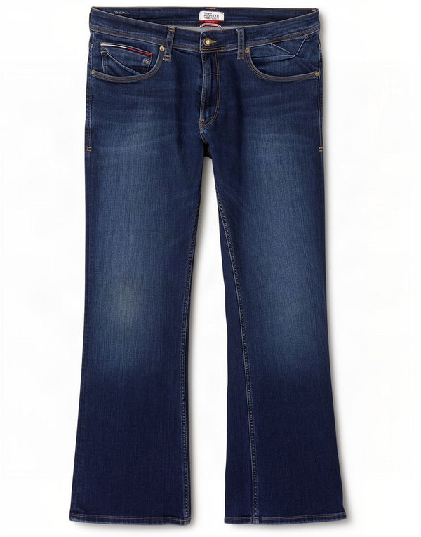 Tommy Hilfiger Jean bootcut femme W36 L32 coton bleu marine