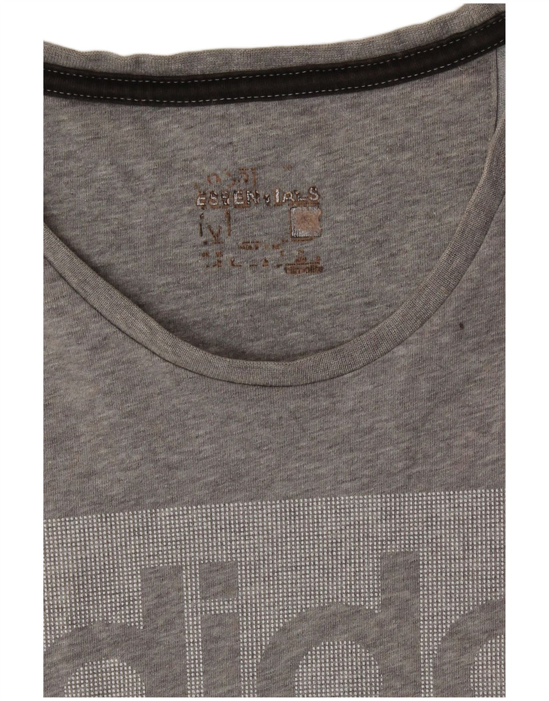 Adidas T-Shirt Graphique Homme Gris Moyen Colourblock
