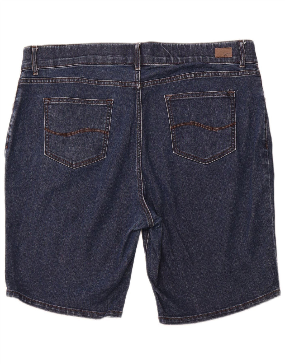 LEE Short en jean taille moyenne pour femme, coupe régulière, US 20 3XL W40, coton bleu