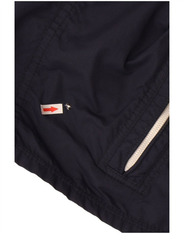 Abercrombie & Fitch Veste Bomber Homme UK 38 Medium Bleu Marine Nylon