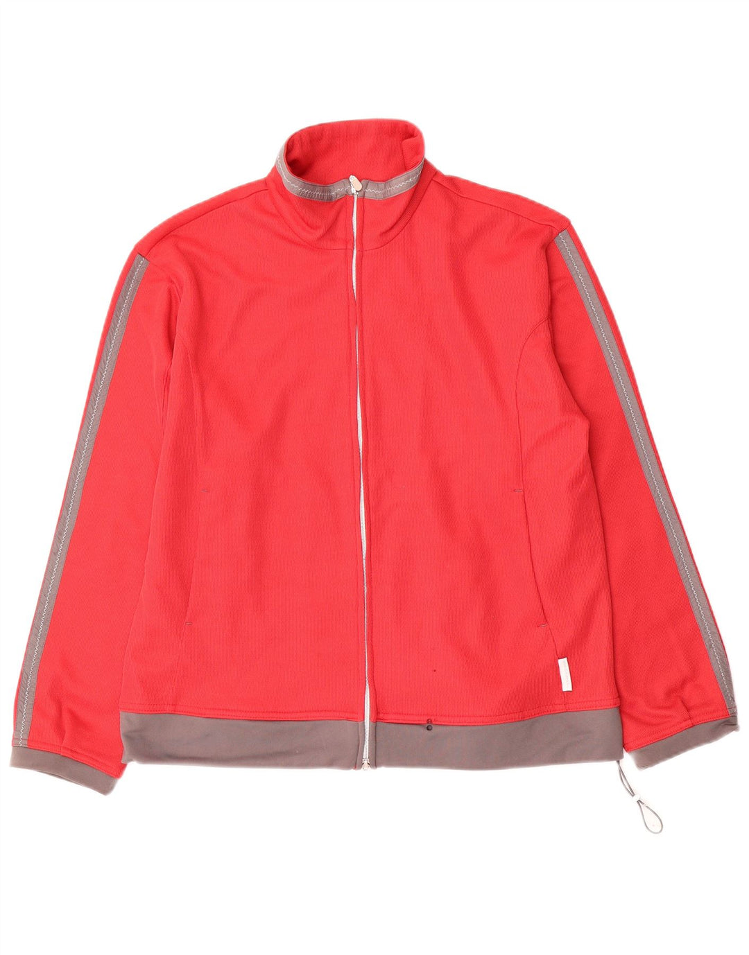 Diadora Veste de survêtement surdimensionnée pour femme UK 10 Small Rouge Colourblock