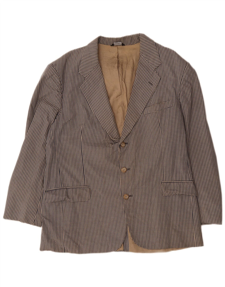 Orvis Veste blazer à 3 boutons pour homme UK 42 XL Gris Vichy