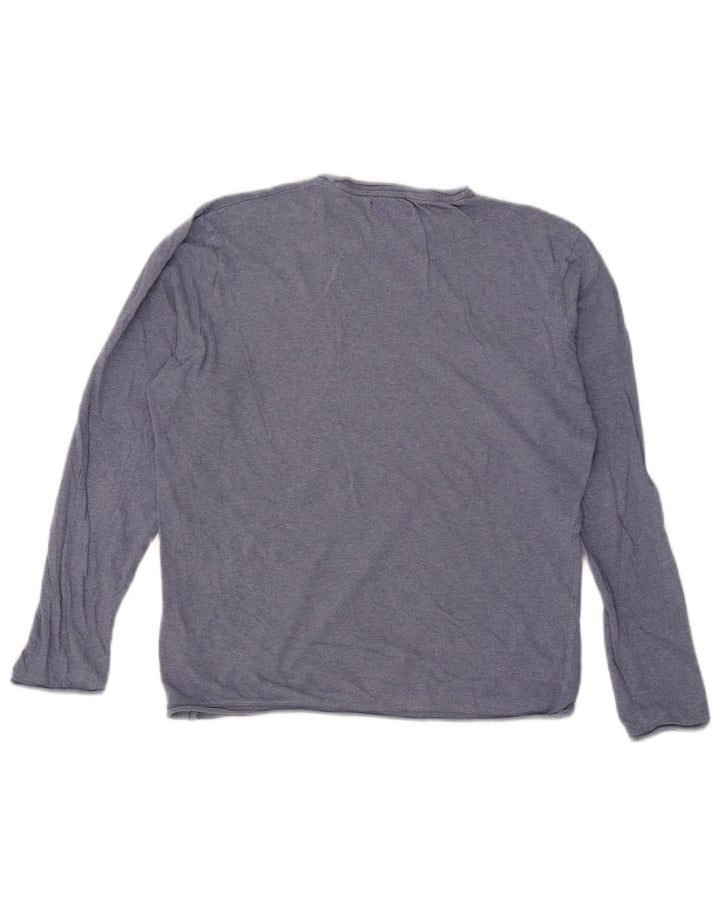Zara Femme Top Manches Longues UK 14 Bleu Moyen