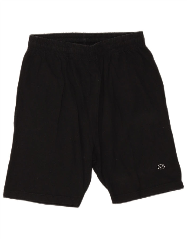Champion Short de Sport Homme Coton Noir Moyen
