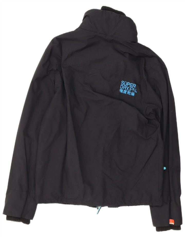 Superdry Veste coupe-vent The Windcheater pour homme UK 40 Large Noir Nylon