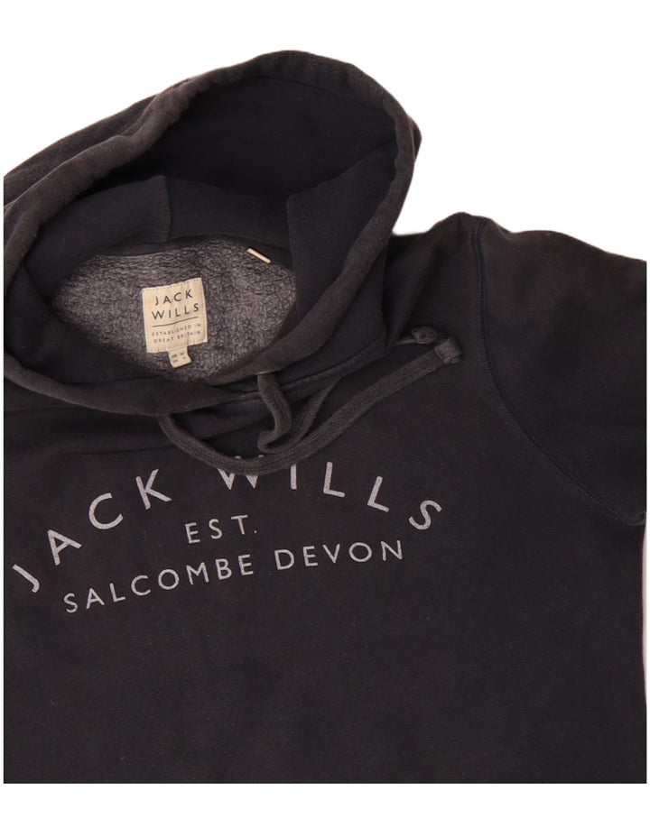 Jack Wills Pull à capuche surdimensionné pour femme UK 10 Petit Bleu marine
