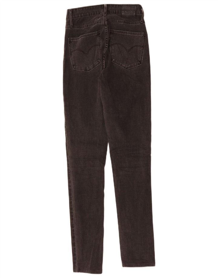 LEVI'S Jean skinny taille haute 721 femme W26 L30 gris coton