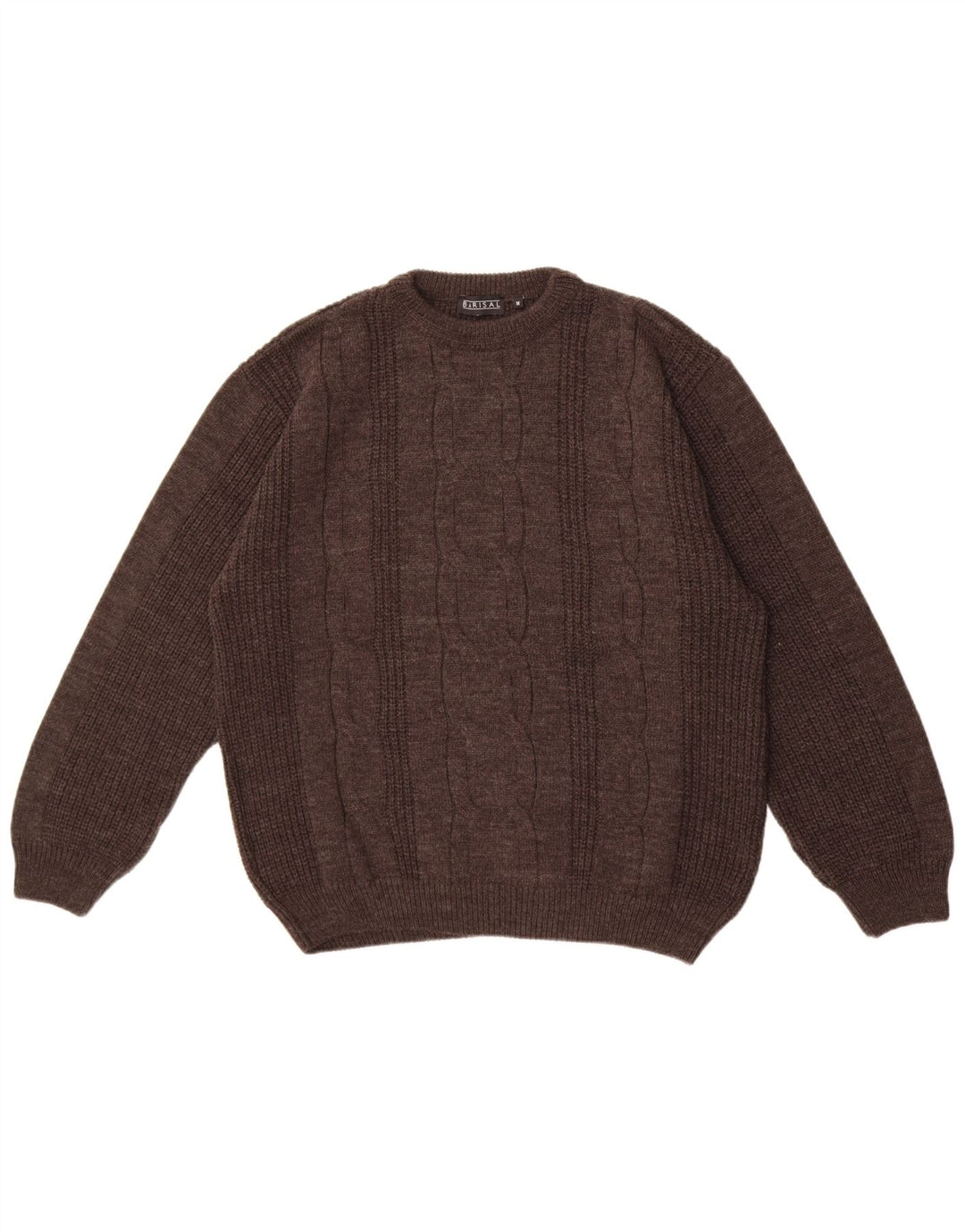 Barisal Pull ample à col rond pour homme Gris moyen Polyacrylique