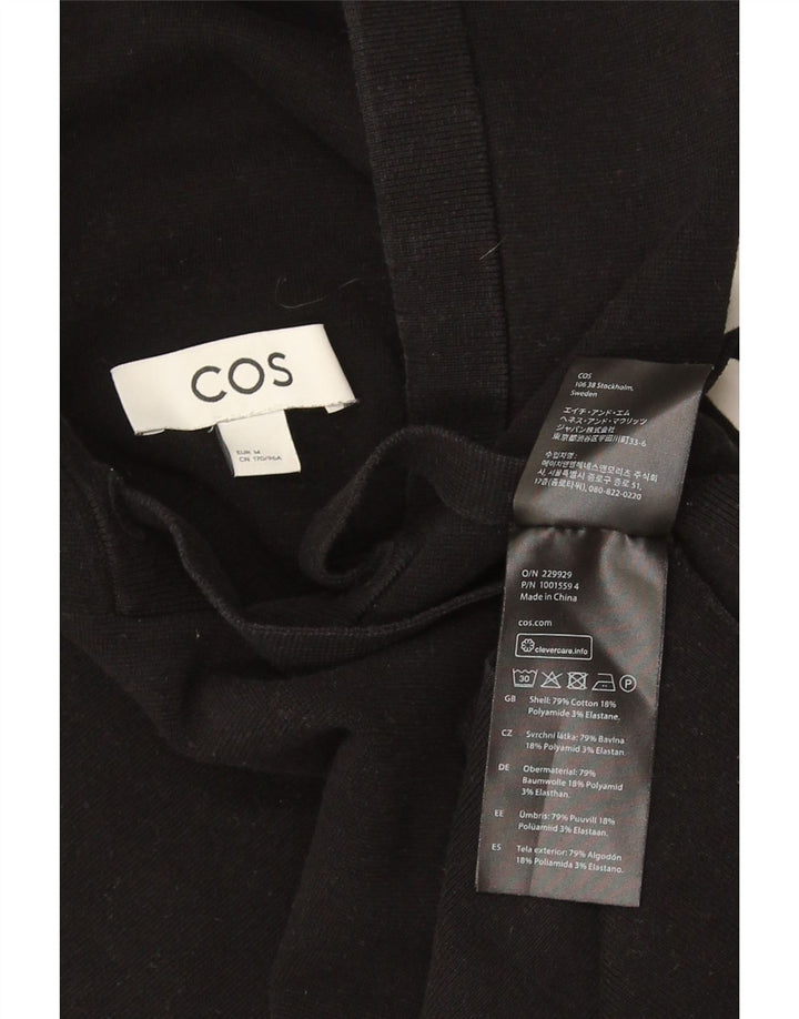 Cos Pull à capuche surdimensionné pour femme UK 44 en coton noir moyen