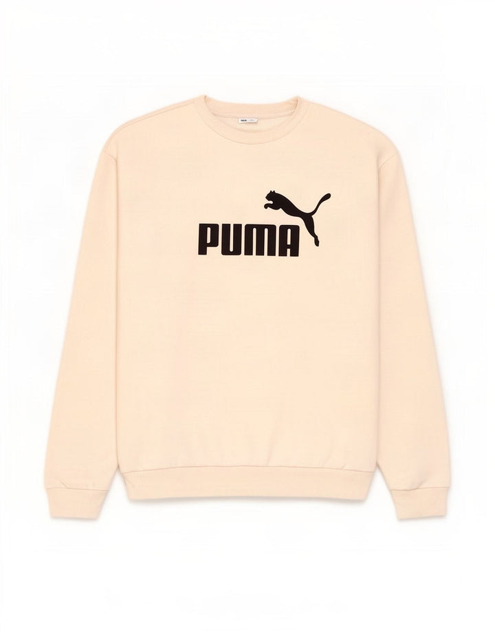 Puma Sweat-shirt Graphic Sweatshirt Jumper XS Homme Blanc Coton