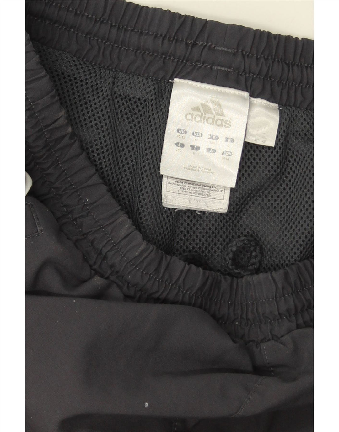 ADIDAS Mens Tracksuit Trousers Joggers UK 40/42 Medium  Grey Polyester Vintage Adidas and Second-Hand Adidas from Messina Hembry 