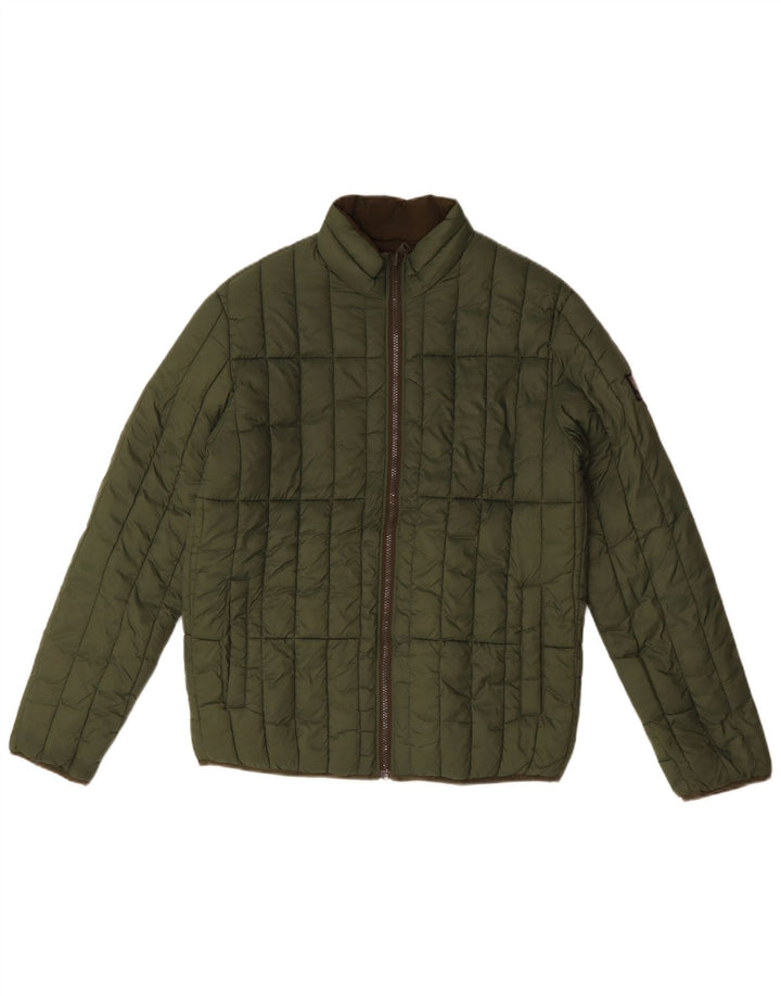 Jack & Jones Veste matelassée réversible pour homme UK 38 Vert moyen Polyester