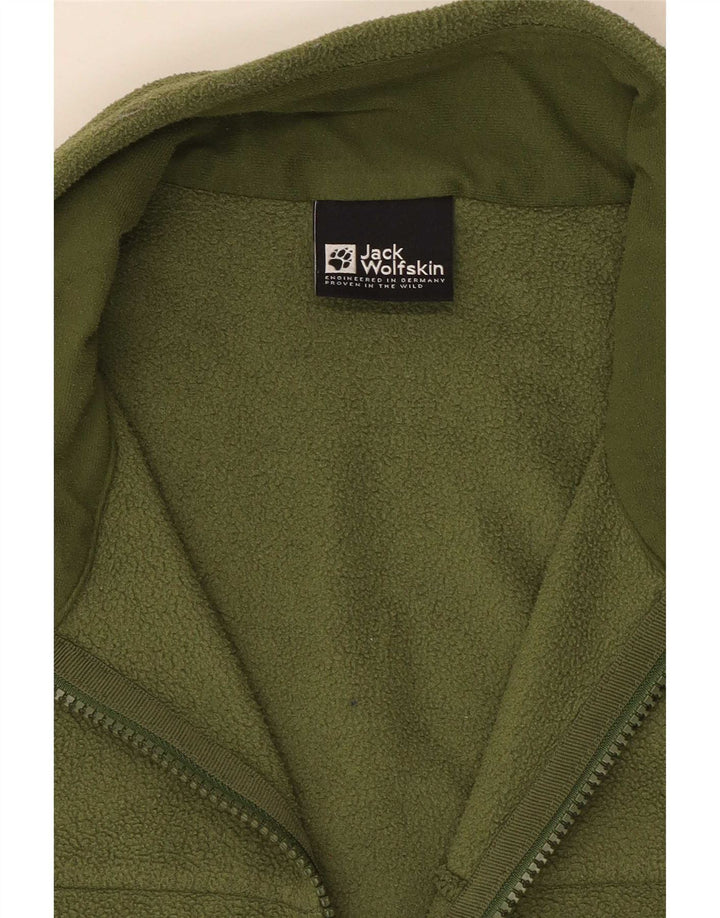Jack Wolfskin Veste polaire doublée pour homme UK 38 Vert moyen Polyester