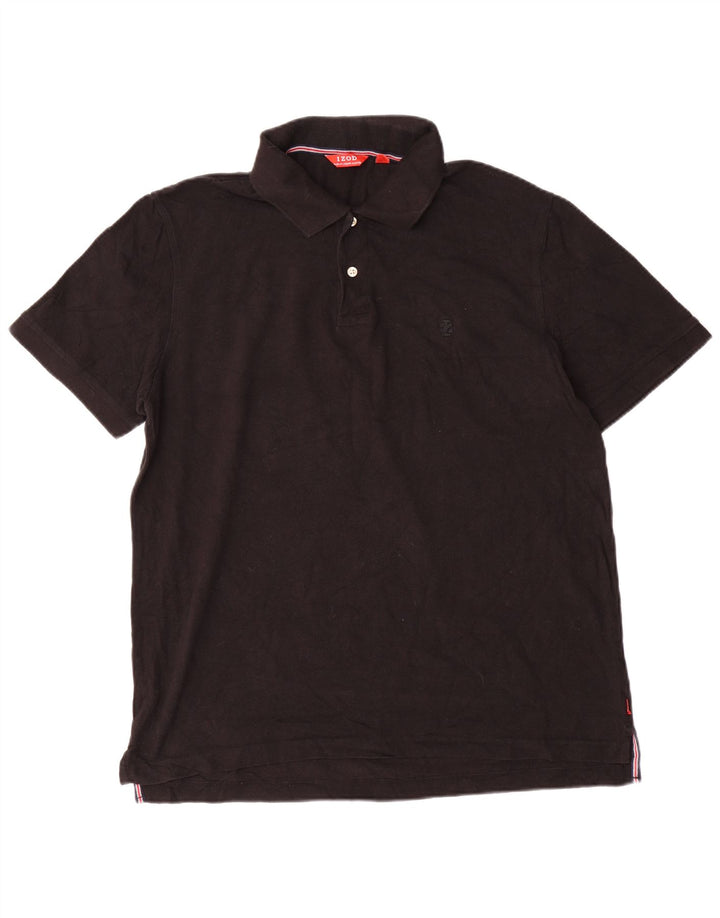 IZOD Polo Homme Coupe Slim XL Noir Coton