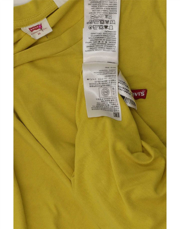 Levi's T-Shirt Homme 3XL Jaune Coton