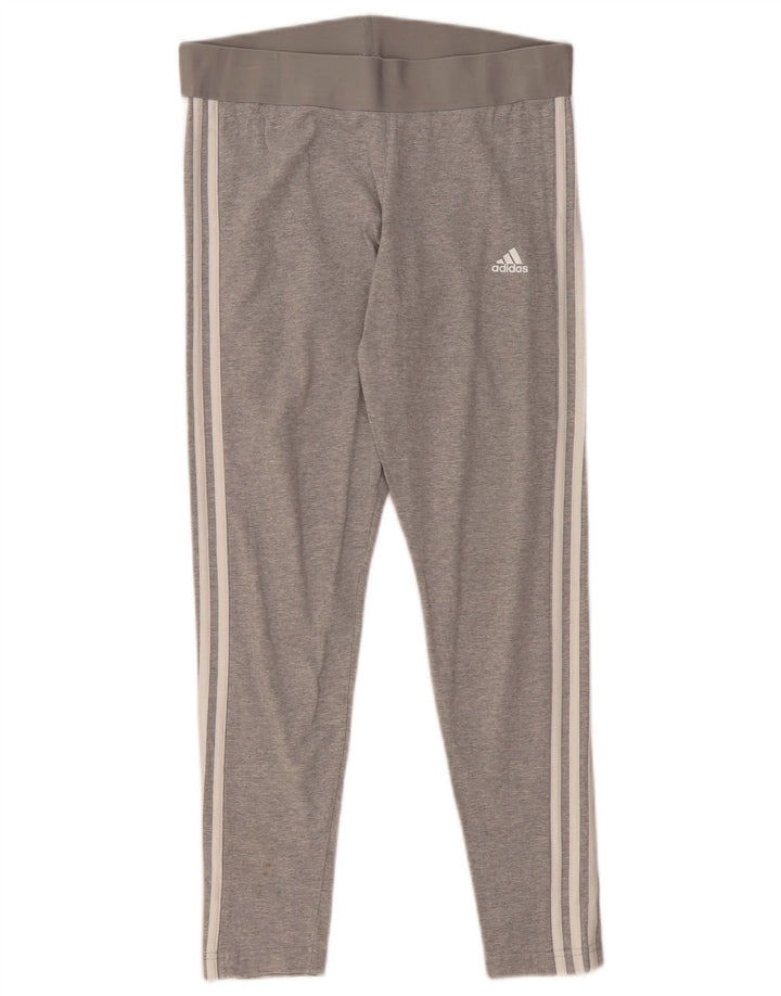 Adidas Leggings Femme UK 16/18 Grand Gris