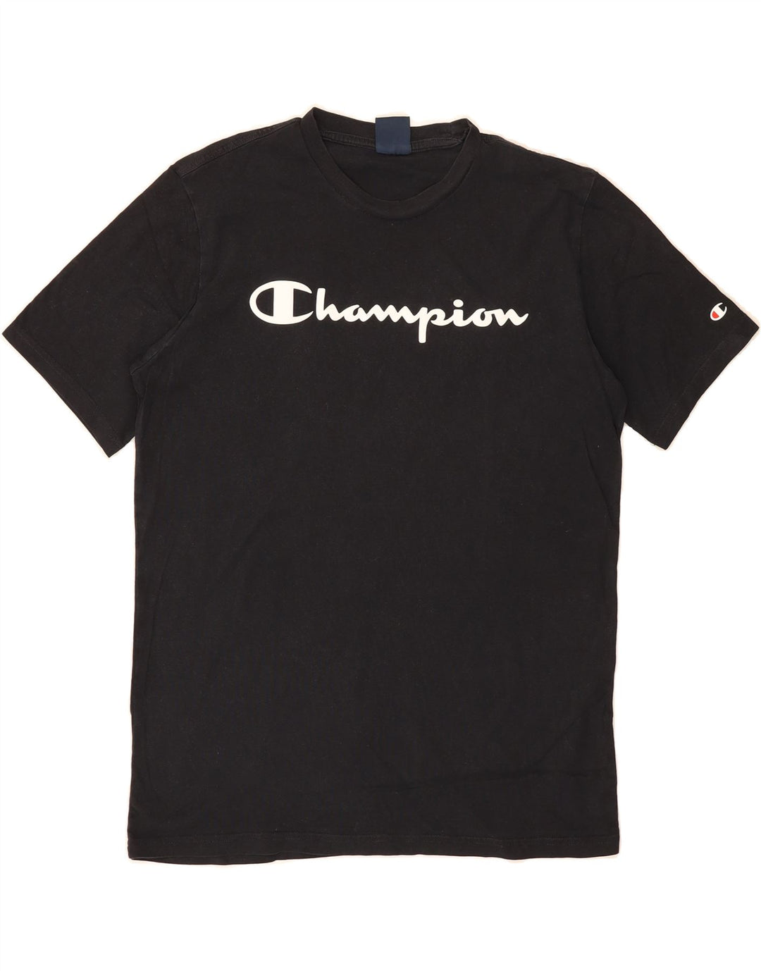 CHAMPION Mens Graphic T-Shirt Top Medium Black Vintage Champion and Second-Hand Champion from Messina Hembry 