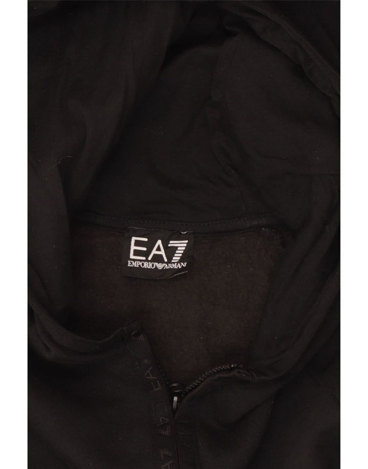 Emporio Armani Pull à Capuche Graphique Homme Noir Moyen