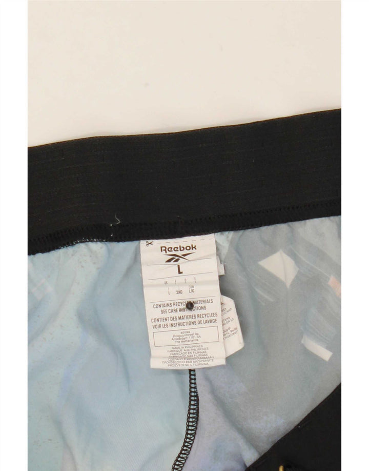 Reebok Short de Bain Graphic Homme Bleu Large Polyester Colorblock