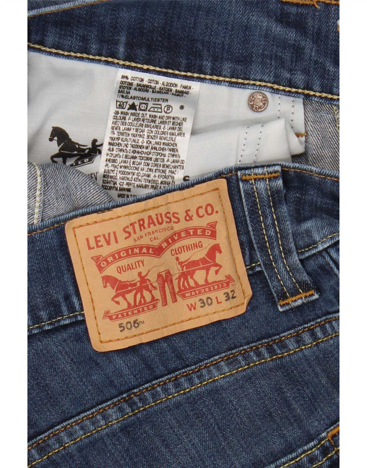 Levi's Jean Droit 506 Femme W30 L28 Bleu Coton