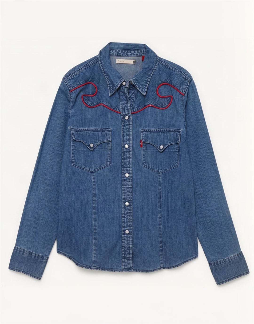 Levi's Chemise en Jean Femme UK 10 Small Bleu Coton