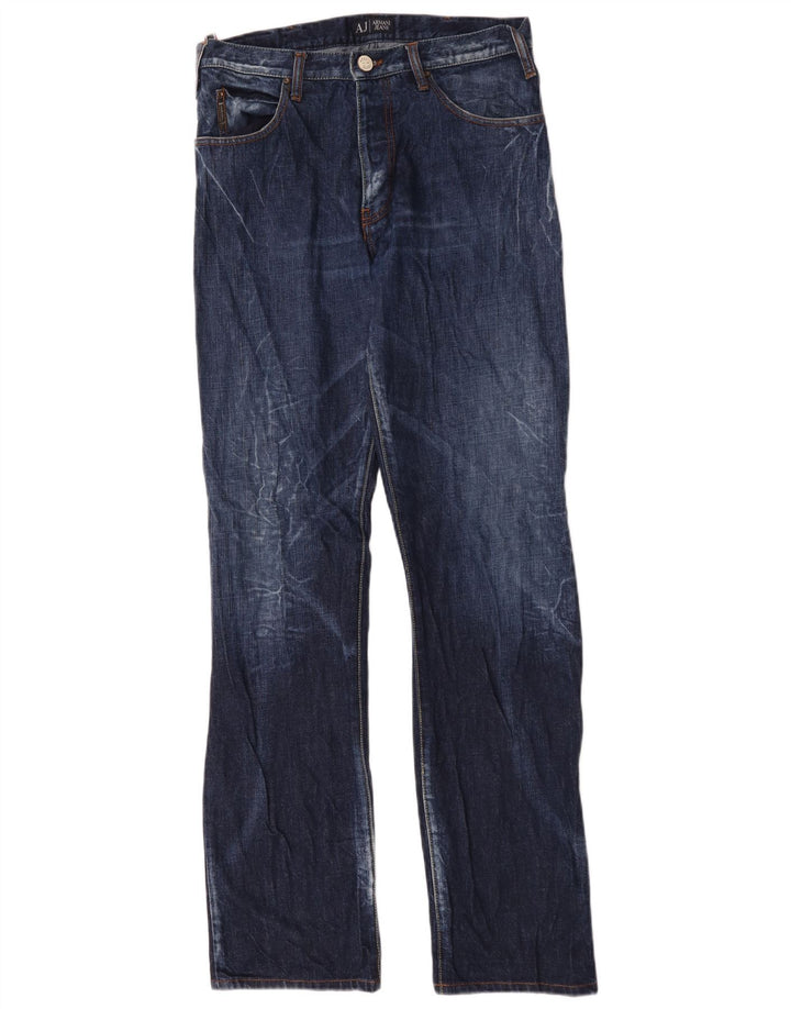 Armani Jean droit W32 L35 bleu marine pour homme