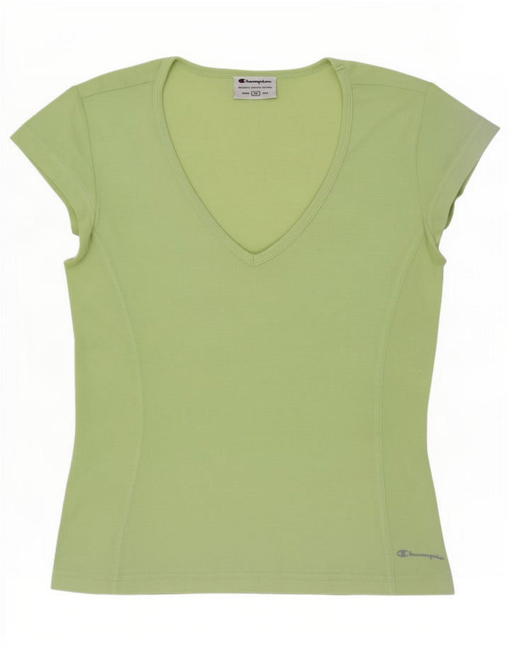 Champion T-Shirt Femme UK 12 Vert Moyen