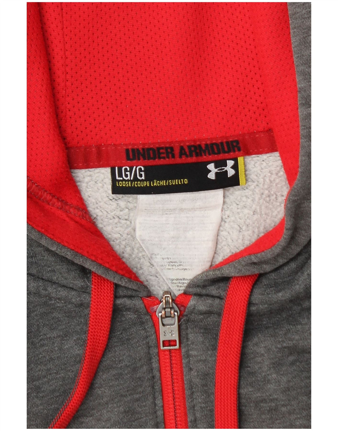 UNDER ARMOUR Pull à capuche zippé pour homme, grand gris