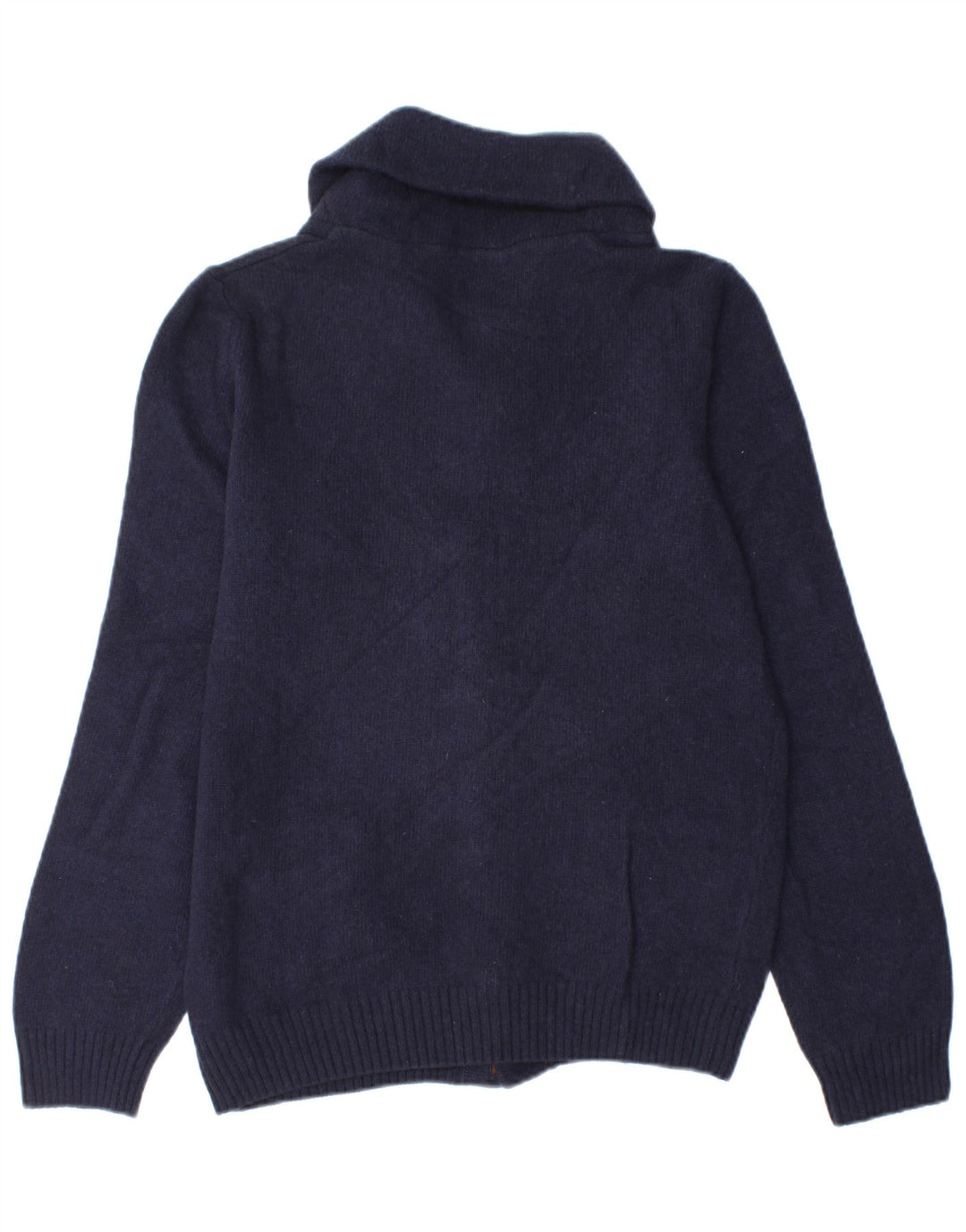 Brooksfield Mens Cardigan Sweater IT 48 Small Bleu Marine Laine