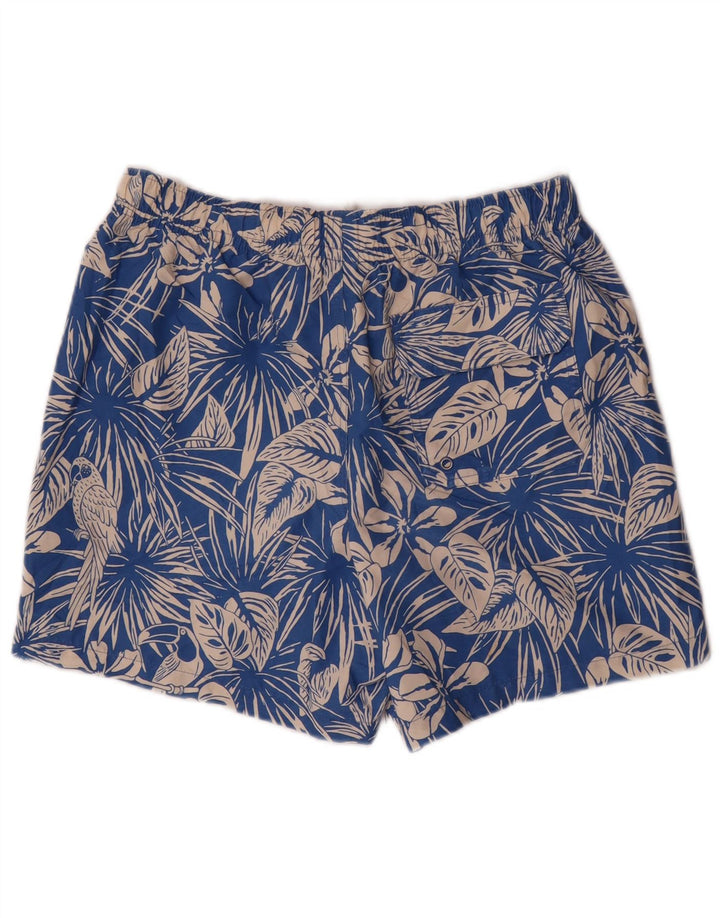 Marks & Spencer Short de Bain Homme Bleu Moyen Floral Polyester