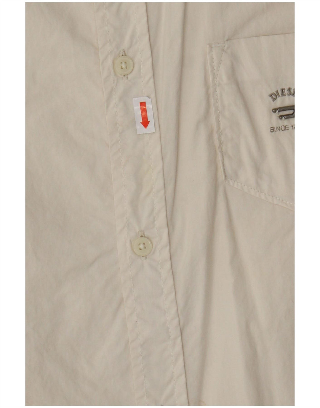 Diesel Chemise Garçon 11-12 Ans Large Blanc Cassé