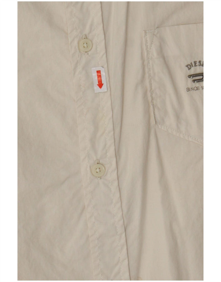 Diesel Chemise Garçon 11-12 Ans Large Blanc Cassé