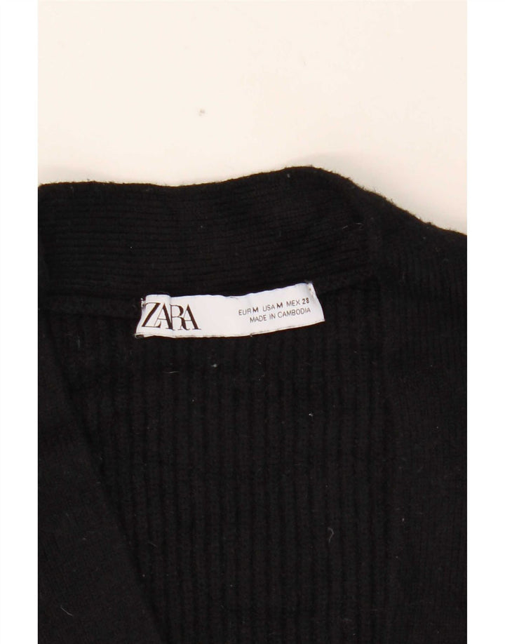 Zara Cardigan surdimensionné pour femme UK 14 Noir moyen