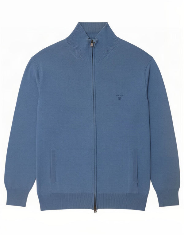 Gant Cardigan Pull XL Bleu Coton Homme