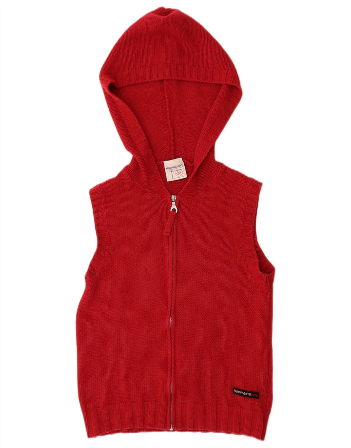 MURPHY & NYE Cardigan à capuche pour femme UK 10 Petit Bordeaux