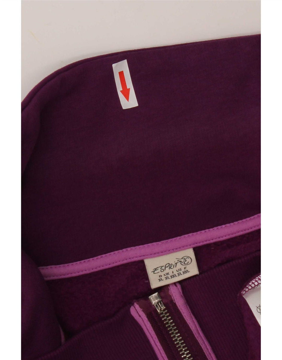 Esprit Veste de survêtement pour femme UK 18 XL Violet Coton
