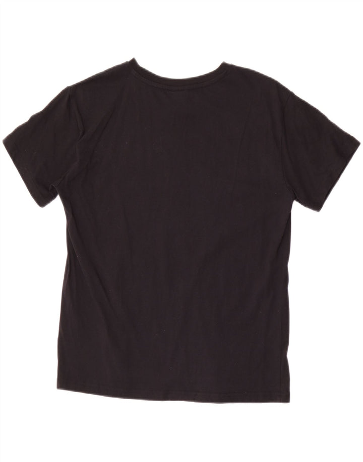Champion T-Shirt Femme UK 12 Medium Noir