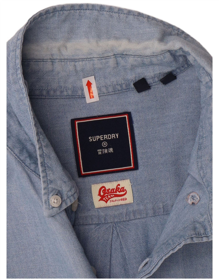 Superdry Chemise Homme XL Bleu Coton