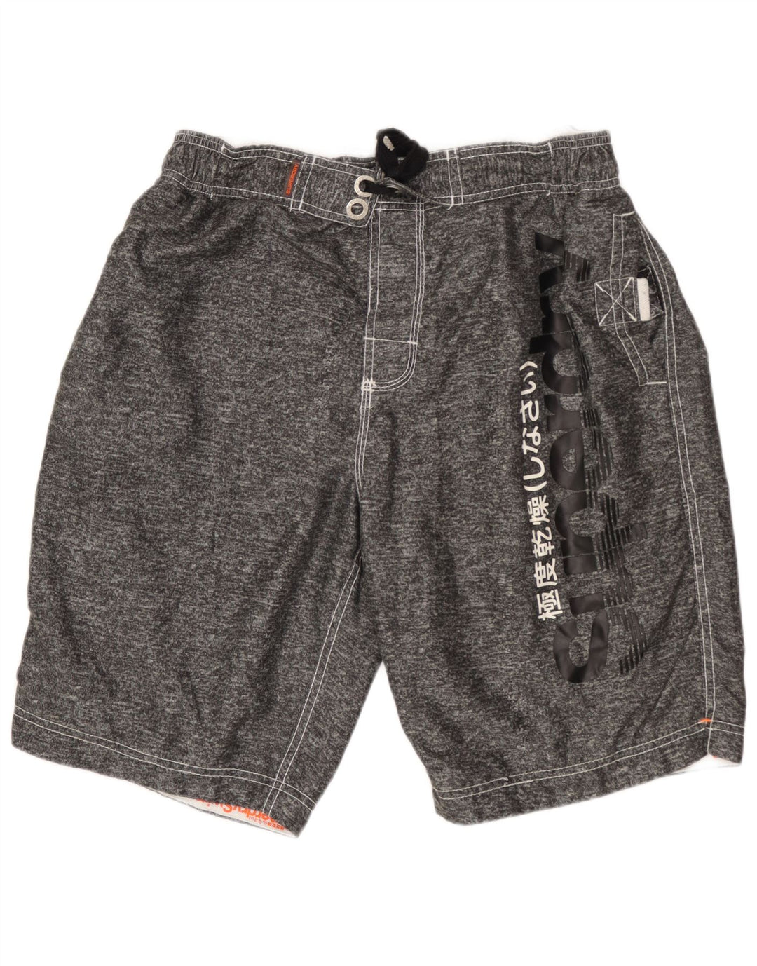Superdry Short de Bain Graphique XL Homme Gris Moucheté Polyester